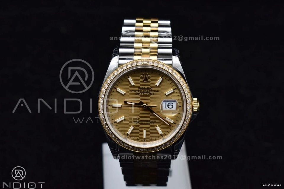 Steel 36 904L YG SS Best Bracelet Jubilee FashionForward on DateJust 126283rbr VS 1:1 Textured Dial 575 Edition VSF 0313